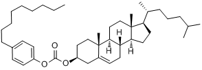 CAS:60474-62-6_胆甾烯基对壬基苯基碳酸酯的分子结构