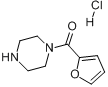 CAS:60548-09-6_1-(2-呋喃甲酰基)哌嗪盐酸盐的分子结构