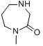 CAS:60565-89-1_N-甲基高哌嗪-5-酮的分子结构