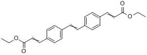 CAS:60683-03-6_3,3'-(1,2-亚乙烯-二-4,1-亚苯基)二丙烯酸二乙酯的分子结构
