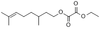 CAS:60788-25-2_3,7-二甲基-6-辛烯基乙醇-乙二酸酯的分子结构