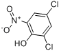 CAS:609-89-2_2,4-二氯-6-硝基苯酚的分子结构