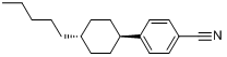 CAS:61204-01-1_反式-4-(4-戊基环己基)苯腈的分子结构