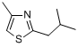 CAS:61323-24-8_2-异丁基-4-甲基噻唑的分子结构