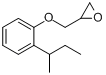 CAS:6162-09-0_1-(2,3-环氧丙基氧)-2-(1-甲基丙基)苯的分子结构