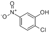 CAS:619-10-3_2-氯-5-硝基苯酚的分子结构