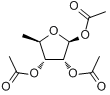 CAS:62211-93-2_1,2,3-三乙酰氧基-5-脱氧-D-核糖的分子结构