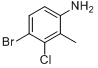 CAS:627531-47-9_4-溴-3-氯-2-甲基苯胺的分子结构