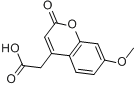 CAS:62935-72-2_7-甲氧基香豆素-4-乙酸的分子结构