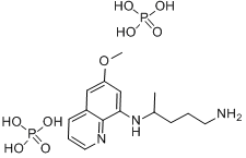 CAS:63-45-6_磷酸伯安喹的分子结构