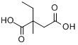 CAS:631-31-2_2-乙基-2-甲基丁二酸的分子结构