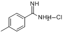 CAS:6326-27-8_4-甲基苄脒盐酸盐的分子结构