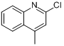 CAS:634-47-9_2-氯-4-甲基喹啉的分子结构