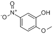 CAS:636-93-1_2-甲氧基-5-硝基苯酚的分子结构