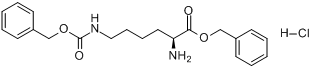 CAS:6366-70-7_N6-Cbz-L-赖氨酸苄酯盐酸盐的分子结构