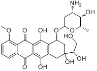 CAS:63950-05-0_阿霉素的代谢产物盐酸盐的分子结构