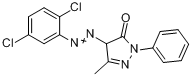 CAS:6407-75-6_4-[(2,5-二氯苯基)偶氮]-2,4-二氢-5-甲基-2-苯基-3H-吡唑-3-酮的分子结构