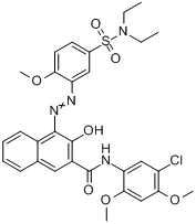 CAS:6410-41-9_颜料红5的分子结构