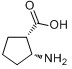 CAS:64191-14-6_(1S,2R)-2-氨基环戊烷甲酸的分子结构