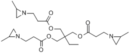 CAS:64265-57-2_三羟甲基丙烷-三[3-(2-甲基吖丙啶基)丙酸酯]的分子结构