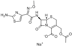 CAS:64485-93-4_头孢噻肟钠的分子结构