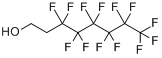 CAS:647-42-7_3,3,4,4,5,5,6,6,7,7,8,8,8-十三氟-1-辛醇的分子结构