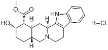 CAS:65-19-0_盐酸育亨宾的分子结构