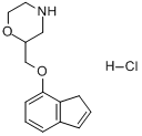 CAS:65043-22-3_盐酸茚洛秦的分子结构
