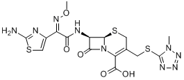CAS:65085-01-0_头孢甲肟的分子结构