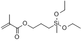 CAS:65100-04-1_甲基丙烯酰氧基丙基甲基二乙氧基硅烷的分子结构