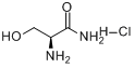 CAS:65414-74-6_L-丝氨酰胺盐酸盐的分子结构