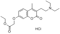 CAS:655-35-6_乙胺香豆素盐酸盐的分子结构