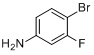 CAS:656-65-5_4-溴-3-氟苯胺的分子结构