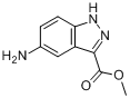 CAS:660411-95-0_5-氨基-1H-吲唑-3-甲酸甲酯的分子结构