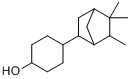 CAS:66068-84-6_4-(5,5,6-三甲基双环[2.2.1]庚-2-基)环己-1-醇的分子结构