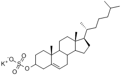 CAS:6614-96-6_胆固醇硫酸酯钾盐的分子结构