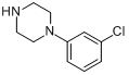 CAS:6640-24-0_1-(3-氯苯基)哌嗪的分子结构