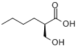 CAS:668485-40-3_(R)-2-羟甲基己酸的分子结构