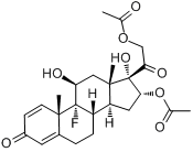 CAS:67-78-7_曲安西龙双醋酸酯的分子结构