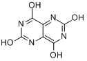 CAS:6713-54-8_2,4,6,8-四羟基嘧啶并[5,4-D]嘧啶的分子结构