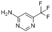 CAS:672-41-3_4-氨基-6-三氟甲基嘧啶的分子结构