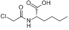 CAS:67206-26-2_氯乙酰基-DL-正亮氨酸的分子结构