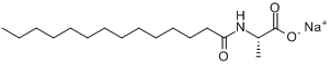 CAS:67395-95-3_N-十四碳酰基-L-丙氨酸钠的分子结构