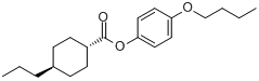 CAS:67589-41-7_反-4-丙基-1-环己甲酸-4-丁氧基苯酯的分子结构