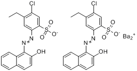 CAS:67801-01-8_5-氯代-4-乙基-2-[(2-羟基-1-萘基)偶氮基]苯磺酸钡盐的分子结构