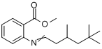 CAS:67801-42-7_2-[(3,5,5-三甲基亚己基)氨基]苯甲酸甲酯的分子结构