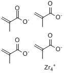 CAS:67893-01-0_四甲基丙烯酸锆的分子结构