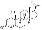 CAS:68-96-2_羟孕酮的分子结构