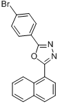 CAS:68047-37-0_2-(4-溴苯基)-5-(1-萘基)-1,3,4-恶二唑的分子结构