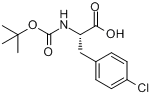 CAS:68090-88-0_BOC-L-4-氯苯丙氨酸的分子结构